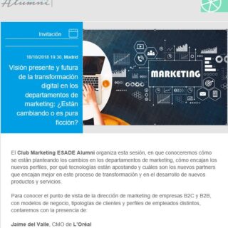 Visión presente y futura de la transformación digital en los departamentos de marketing - Esade